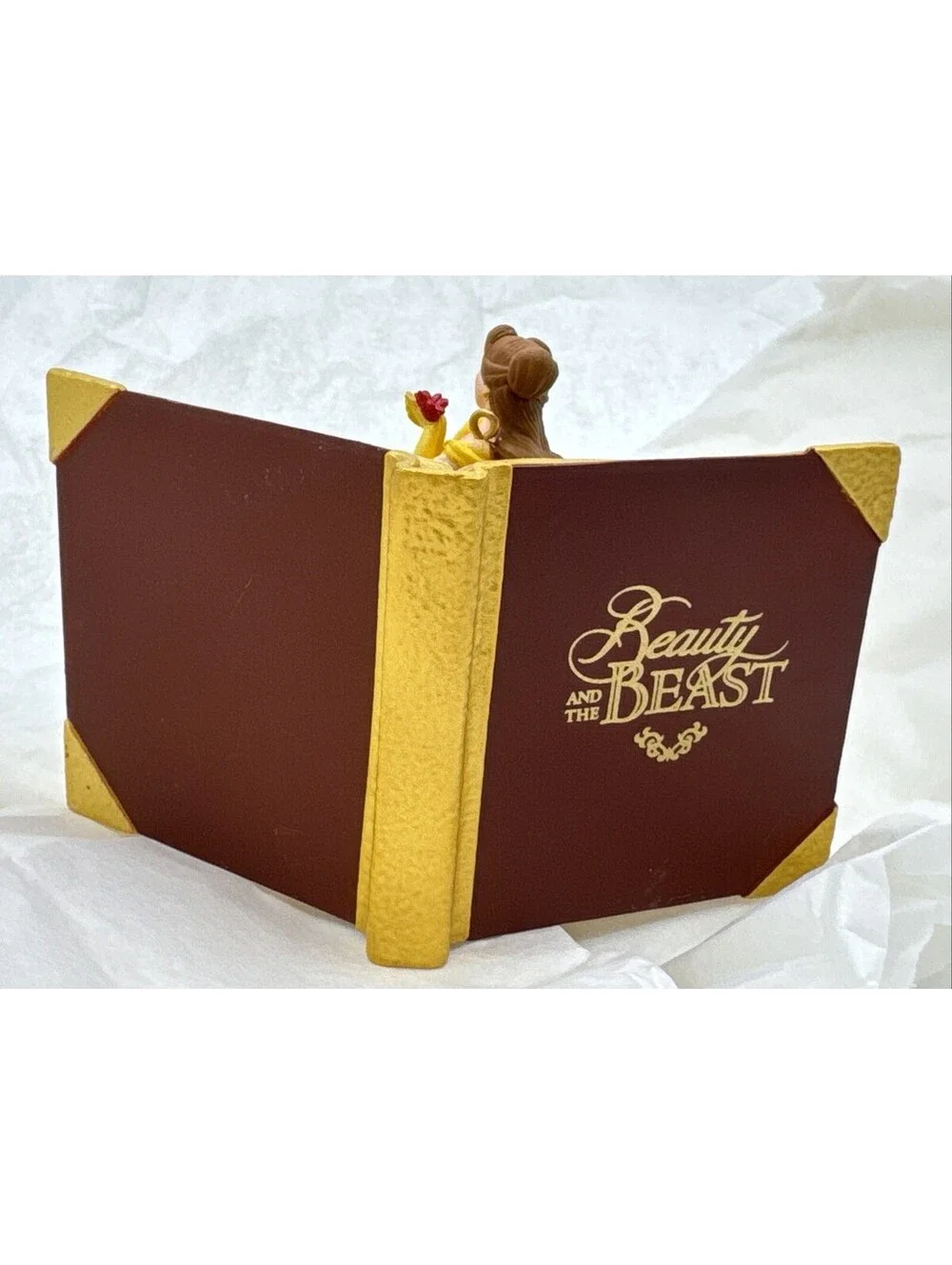 2010 Hallmark Disney Beauty and the Beast Once Upon A Time Book Ornament New